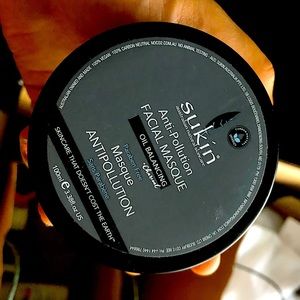 NWT SUKIN CHARCOAL Anti Pollution FACEMASK